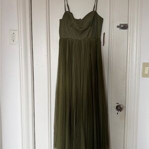 Chic Olive Green Maxi Dress